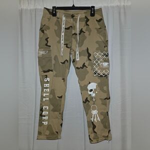 Shell Corp Mission Cargos - Camo Joggers Mens MEDIUM